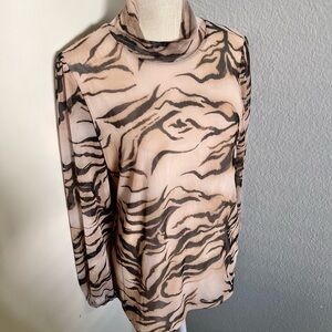 Stylish Animal Print Women's Top